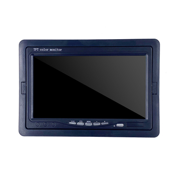 Autó LCD monitor széles látószögű kijelzővel és tolató képpel, TFT 800x480, PAL/NTSC, 12-36V