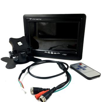Autó LCD kijelző, 7 inch, kétirányú HD monitor CVBS bemenettel, felbontás 1420×600, teherautók és gépjárművek számára