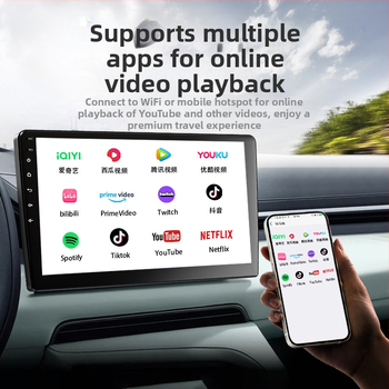 Automobilių infotainment blokas MP5 su belaidžiu CarPlay, Android Auto, Linux sistema, LED ekranas, modelis TH-S11-9