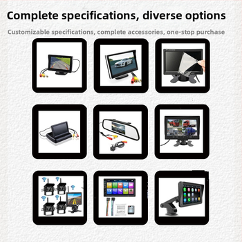 7 colių automobilių MP5 su atbulinės eigos vaizdu, Bluetooth, FM radijas, USB/SD atkūrimas, maitinimas 12–24V