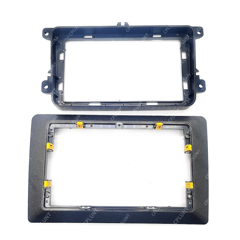 VW universalio rėmo centrinės konsolės navigacijos DVD veidinio plokštė (ABS+PC; suderinama su VW universal frame; modelio metai 2008–2018; svoris 1 kg)