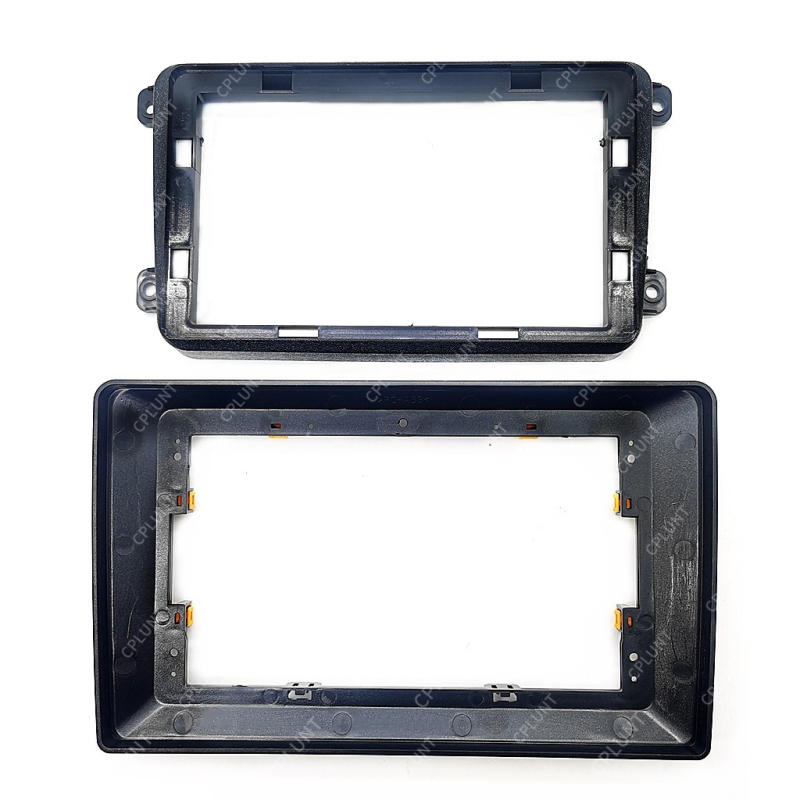 VW universalio rėmo centrinės konsolės navigacijos DVD veidinio plokštė (ABS+PC; suderinama su VW universal frame; modelio metai 2008–2018; svoris 1 kg)