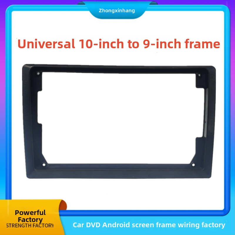 Android automobilių navigacijos rėmas, universalus 10→9 konversijos rėmas, ABS+PC, svoris 0,5 kg, maitinimas: kitas, suderinamas su 2008–2011 modelių metais