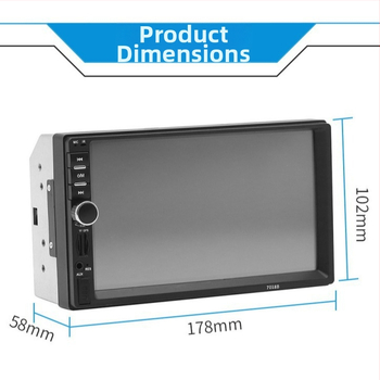 Automobilinis MP3/MP4/MP5 grotuvas su Bluetooth hands-free, FM radijas, SD kortelė ir navigacija (Modelis 7018)