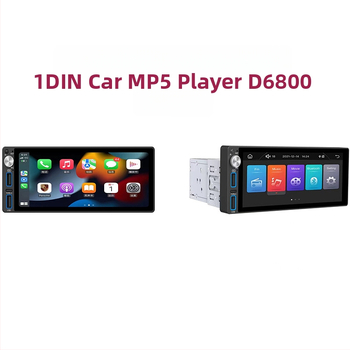 1-DIN CarPlay MP5 multimedijos grotuvui su Bluetooth, SD kortelės palaikymas, AVI/MPEG-4/MPG vaizdo įrašai ir MP3/WMA/WAV/FLAC garso failai