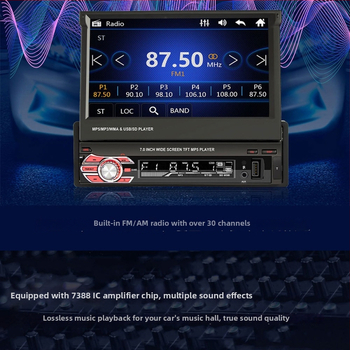 Automobilinis MP5 grotuvė su GPS navigacija, modelis 9601, Bluetooth, USB/SD kortelių palaikymas