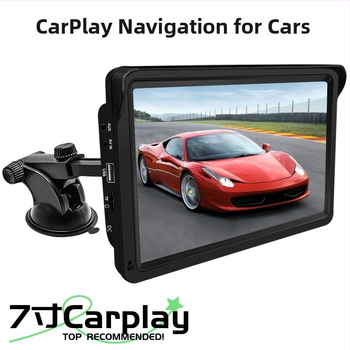 CarPlay automobilių informacinė sistema su LED ekranu, Bluetooth, SD kortele, MP5 vaizdo atkūrimas, maitinimas per cigaretės degiklį, modelis D217, 7 coliai