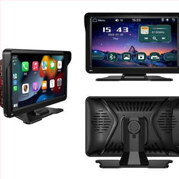 CarPlay automobilių informacinė sistema su LED ekranu, Bluetooth, SD kortele, MP5 vaizdo atkūrimas, maitinimas per cigaretės degiklį, modelis D217, 7 coliai