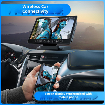 Autó MP5 lejátszó GPS navigációval és telefon kijelző tükrözéssel, modell M7, 10-24V, FM 87.5–108.0MHz, 20Hz–15kHz, 10–15m hatótáv