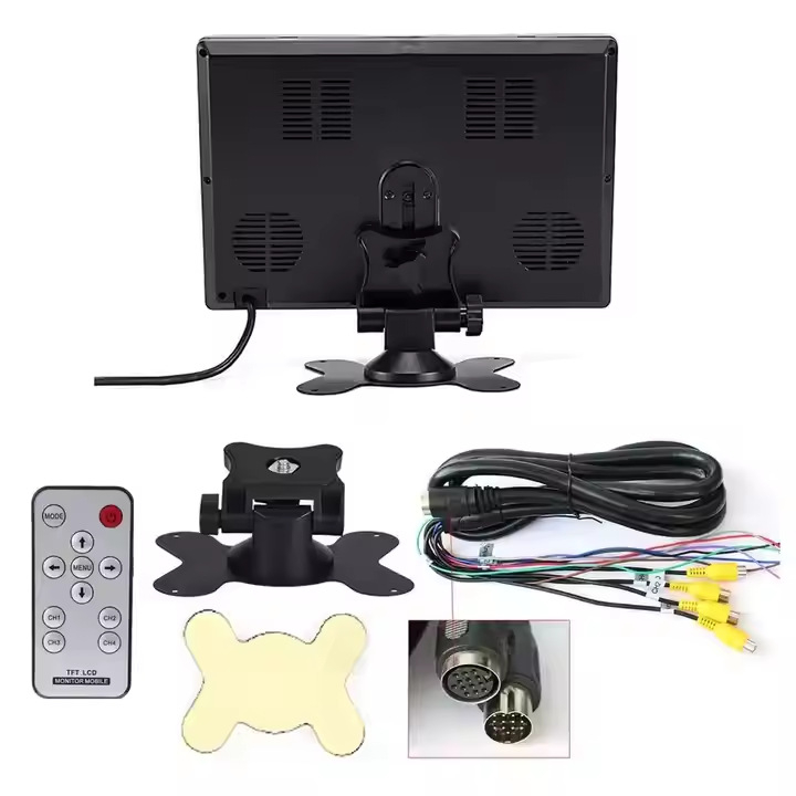 Autó hátrameneti kijelző, 9 hüvelykes LCD-monitor, felbontás 800x480, CVBS bemenet, PAL/NTSC, modell D09