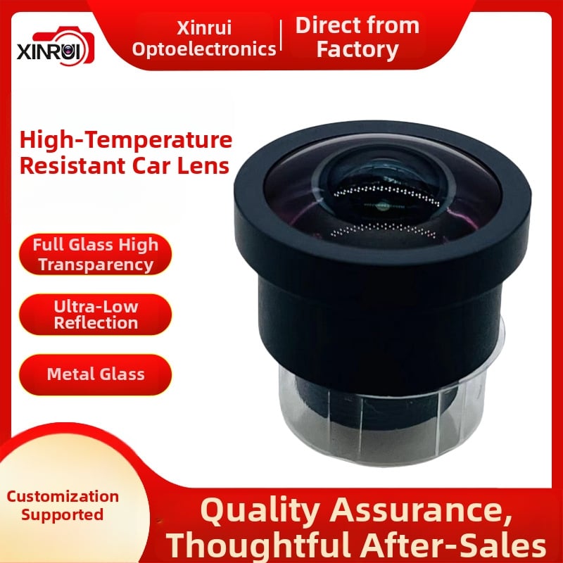 Járműhöz szóló rögzített fókuszú lencse, 150° ultra széles látószög, f/1.8, minimális fókusztávolság 0,2 m, 6G felépítés, Ø20 mm szűrőátmérő