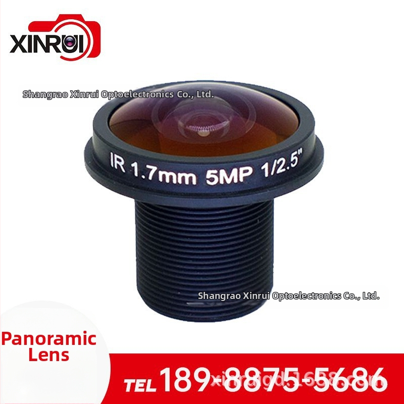 Fiksuoto fokusų objektyvas automobilių kamerai, 150° ultra platus kampas, f/1.8, minimalus fokusavimo atstumas 0,2 m, 6G konstrukcija, Ø20 mm filtras