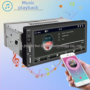 MP5 automobilinis grotuvas su kapacitiniu jutikliu, CarPlay, Bluetooth skambinimas, galinė vaizdo kamera, LCD ekranas