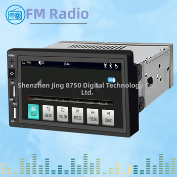 MP5 automobilinis grotuvas su kapacitiniu jutikliu, CarPlay, Bluetooth skambinimas, galinė vaizdo kamera, LCD ekranas