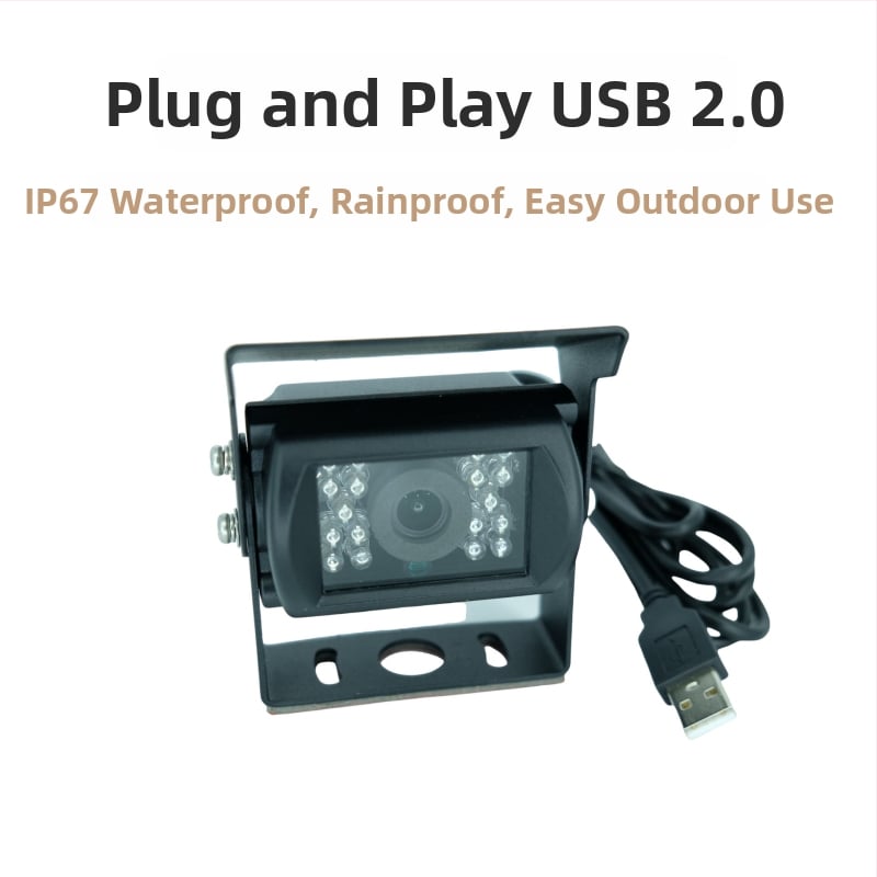 USB priemyselná kamera s infračerveným zobrazovaním, kompatibilná s Raspberry Pi a Android, pre vozidlá, nákladné autá a poľnohospodársku techniku, bez ovládača, HD monitorovanie
