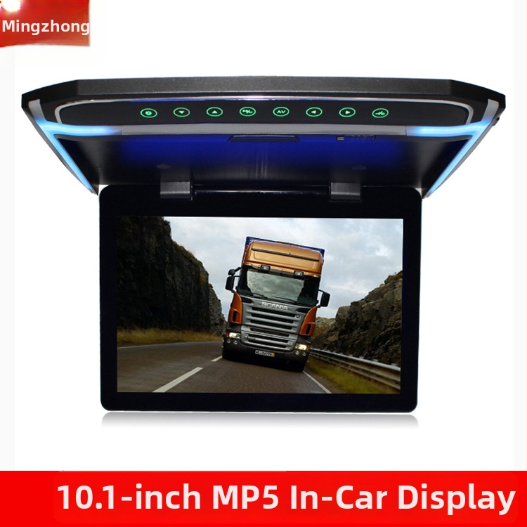 Automobilio lubų LCD ekranas 1018V/1018M, raiška 1024x600, AV įvestis