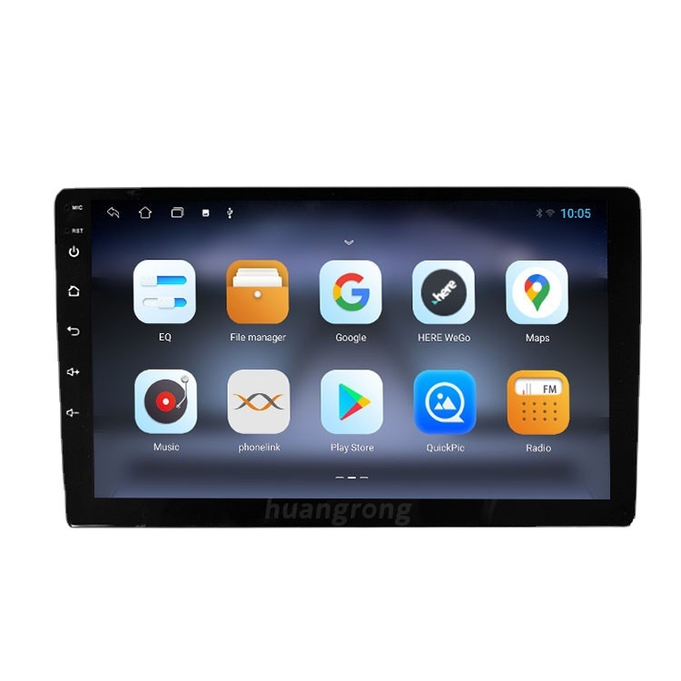 Android All-in-One automobilinis infotainment centras su IPS jutikliniu ekranu, 12V maitinimas, 5×45W, Google Play užsienio versija, 1 metų garantija