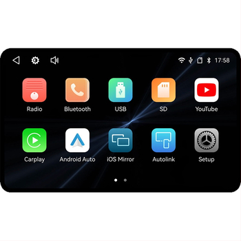 Automobilinis MP5 multimedijos grotuvais su CarPlay, Android Auto ir Bluetooth, OLED ekranas, modelis 8268k