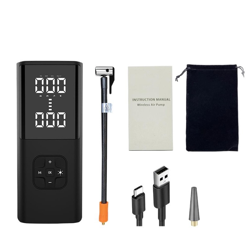 MP008-2 Umflător auto pentru pneuri cu presiune reglabilă, debit de aer 25 L/min, 2000W la 5V