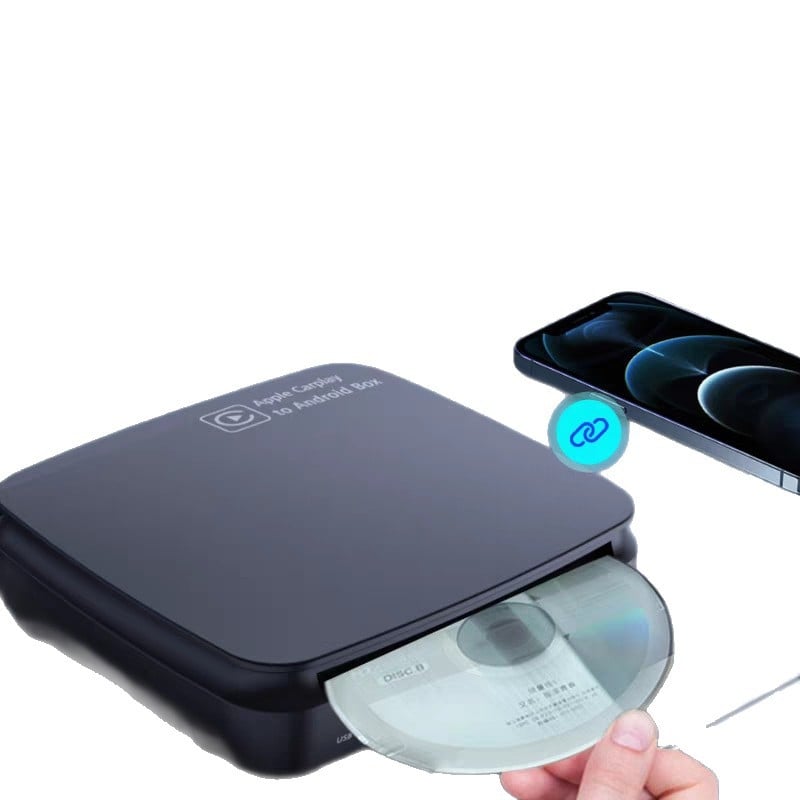 Automobilski DVD player s CarPlayom (kablom na bežični) i Android Auto, SX-360D, 2GB RAM/16GB ROM, 1280x720, USB-C, CD player