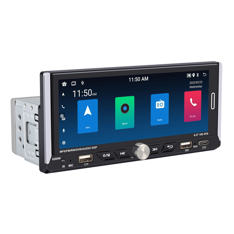 Bežični i žični CarPlay sustav za automobil s HD zaslonom, Bluetooth 5.0 i FM prijemom na cijelom frekvencijskom rasponu