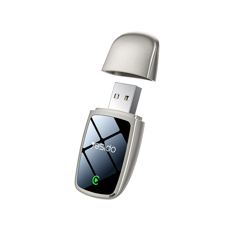 Yesido Km29 Bežični CarPlay adapter s dvojezgrenim CPU-om, 1GB RAM, USB sučelje, dual-band Wi‑Fi, kućište od cinkove legure
