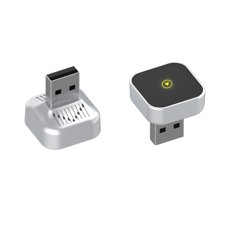 Dvikanalė belaidė CarPlay + Android Auto dėžutė su USB-C, 5V 3-5W, T tipo horizontali jungtis