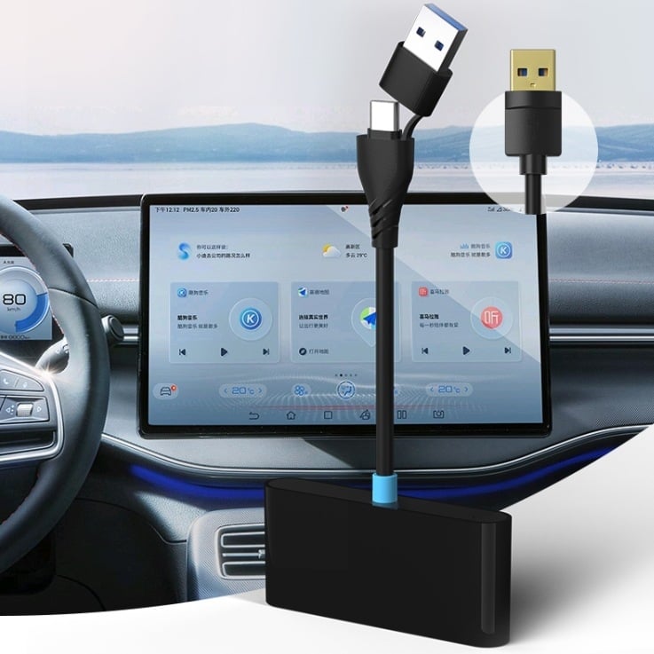 P40 kutija za interkonekciju automobila – bežični CarPlay, Android pametna kutija, 4G, dual-core, 1GB RAM, 128GB ROM