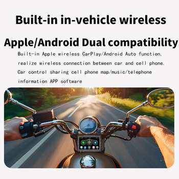 5-inčni prijenosni vodootporni dodirni zaslon CarPlay za motocikl, bežični CarPlay
