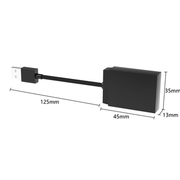 Android Auto automobilni adapter: kabelsko-bežični 2-u-1, podrška CarPlay, dvostruko jezgreni CPU, 1GB RAM, 16GB ROM, USB-C/USB