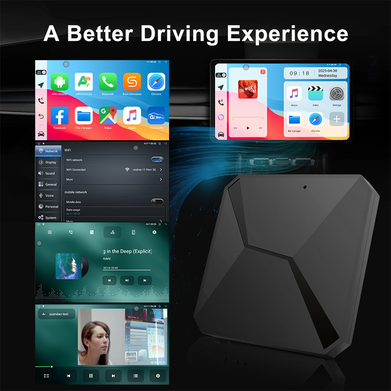 Bežična CarPlay AI kutija s Androidom 10, model T133, pametna kutija za automobil