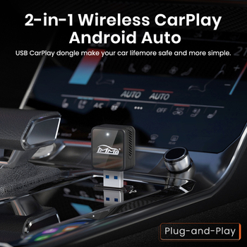 Vezeték nélküli Apple CarPlay/Android Auto adapter doboz – Dual-core processzor, 4GB RAM, 16GB ROM, Type-C interfész, AA/CP OS