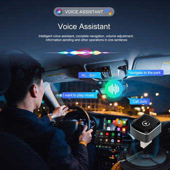 Fox hunter vanjski modul za bežični CarPlay i bežični Android Auto – Cam03, aluminijska legura, 70 g, kompatibilan s 98% modela