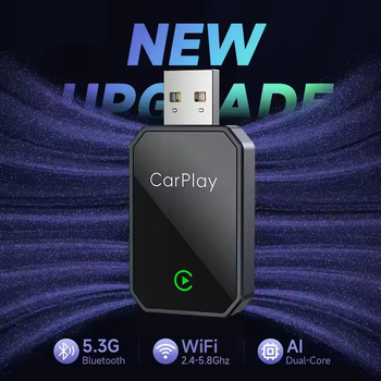 Bežični CarPlay adapter – 2-u-1 kutija za povezivanje infotainment sustava automobila, kompatibilan s Android Auto