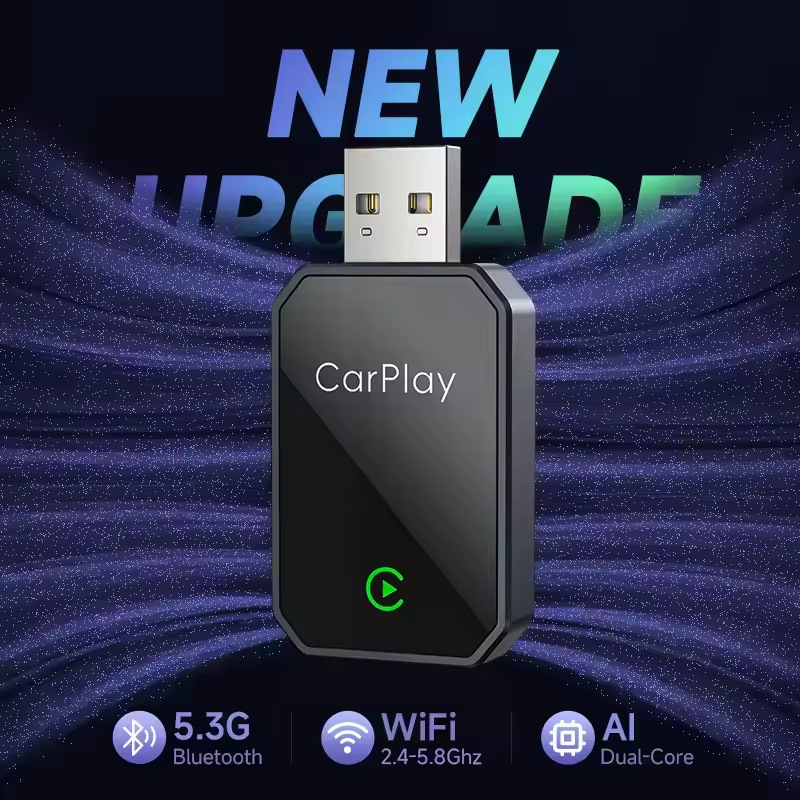 Bežični CarPlay adapter – 2-u-1 kutija za povezivanje infotainment sustava automobila, kompatibilan s Android Auto