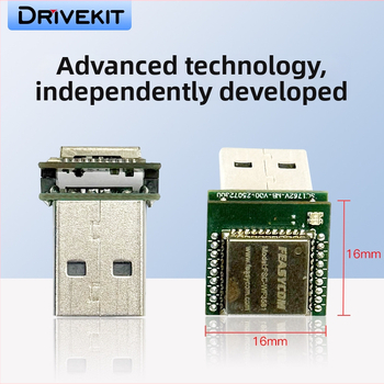 Drivekit CarPlay & Android Auto chipų programinės įrangos PCBA protokolo dėžutė, kabelinis į bevielį sprendimą, 5V, 0.5W, svoris 4, laminuota PCB