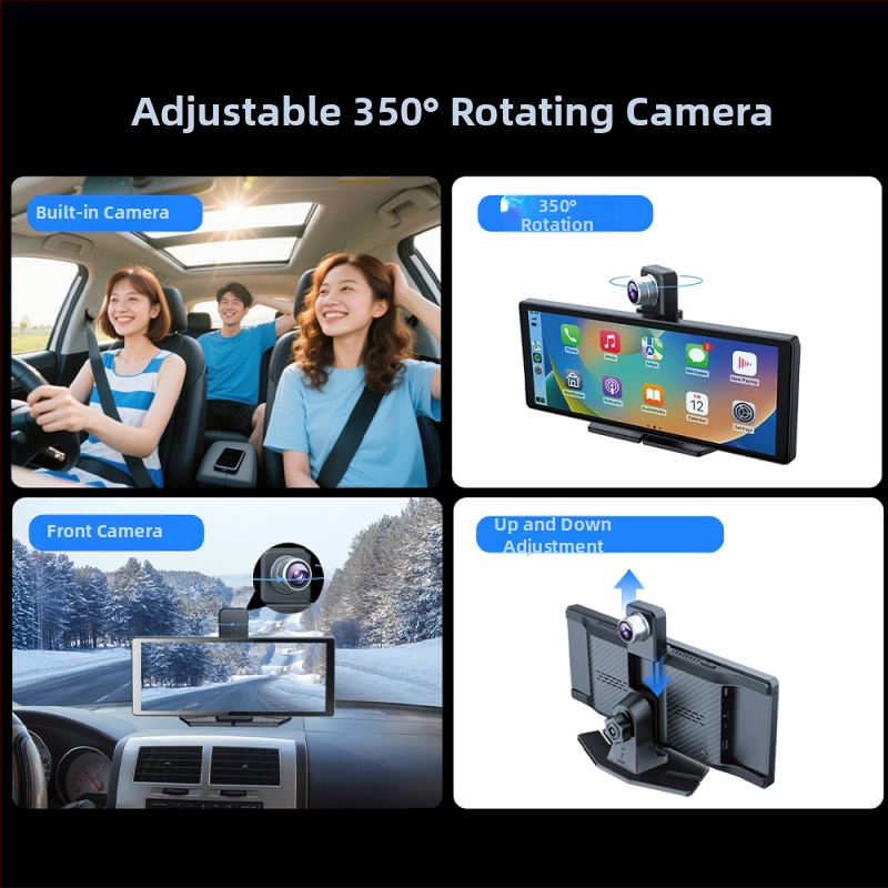 Bezdrôtový prenosný displej CarPlay do auta – all-in-one navigátor, model M53, 1 GB RAM, USB a Type-C rozhranie, hmotnosť 50 g, univerzálna kompatibilita