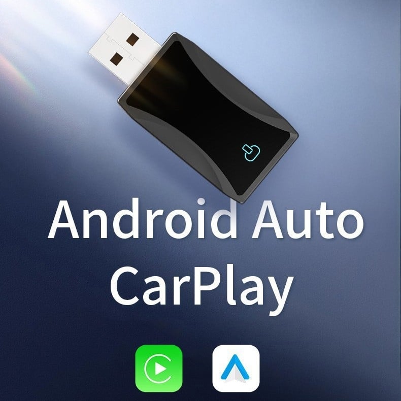 JTOVI 2-u-1 bežični CarPlay adapter za Android Auto, plug-and-play, USB-C