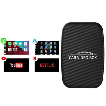 Automobilinis Android Box su belaidžiu CarPlay palaikymu, keturių branduolių procesorius, 2GB RAM, 16GB ROM, Android 12, USB