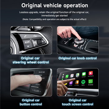 Automobilinis Android Box su belaidžiu CarPlay palaikymu, keturių branduolių procesorius, 2GB RAM, 16GB ROM, Android 12, USB