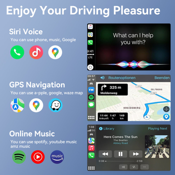 Belaidė CarPlay dėžutė Apple iPhone — Modelis G2, Dviejų branduolių CPU, 1GB RAM, Linux OS, USB sąsaja