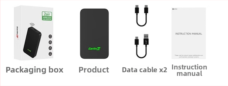 Carlinkit CPC200-2AIR CarPlay adapter – kábelről vezeték nélküli, Android Auto kompatibilis, ABS+PC