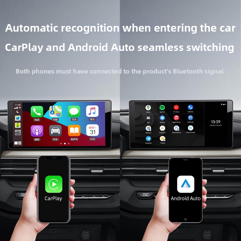 Carlinkit CPC200-2AIR CarPlay adapter – kábelről vezeték nélküli, Android Auto kompatibilis, ABS+PC