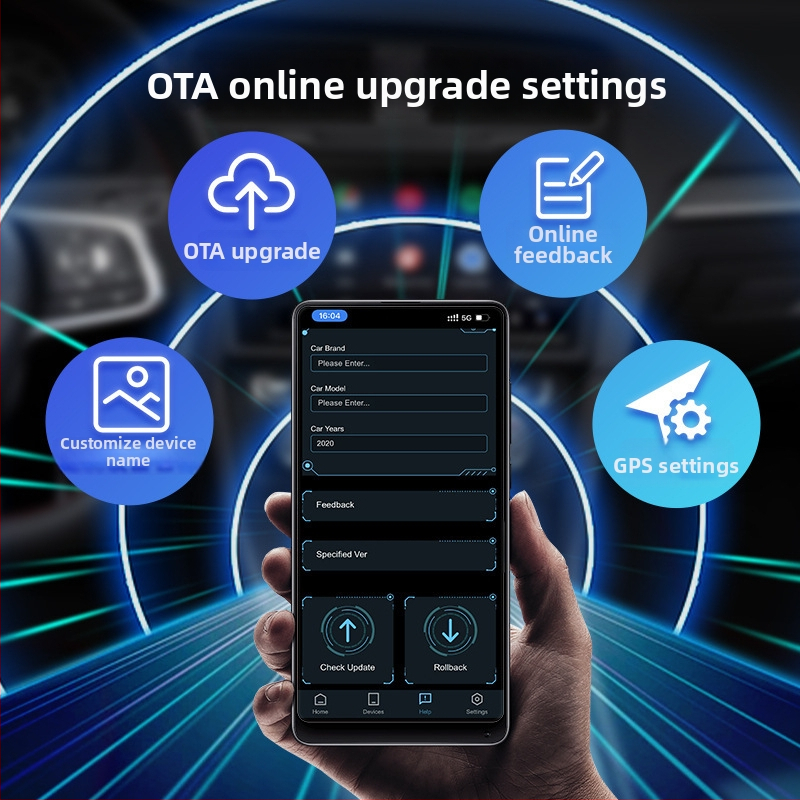 Carlinkit CPC200-2AIR CarPlay adapter – kábelről vezeték nélküli, Android Auto kompatibilis, ABS+PC