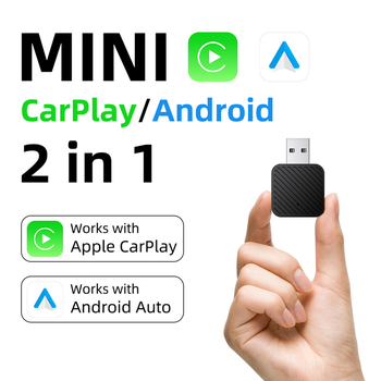 CarPlay belaidės konverterio dėžutė iš kabelinės į belaidę, modelis KPL077, dviejų branduolių CPU, 2GB RAM, 16GB ROM, OS iOS/Android