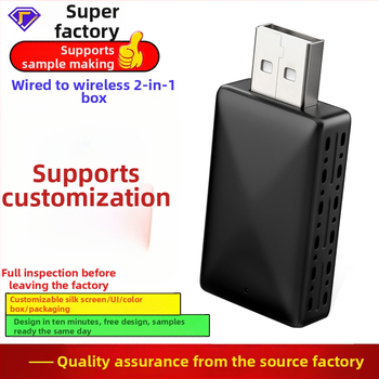 CarPlay adapteris: kabelinis į bevielį CarPlay ir Android Auto, ABS+PC korpusas, 32 g, be išorinio maitinimo, suderinamas su visais automobiliais su CarPlay