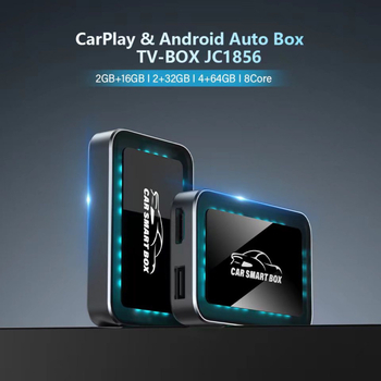 Belaidė CarPlay ir Android Auto adapterio dėžutė, dviejų branduolių CPU, 2GB RAM, USB-C jungtis, Linux OS, modelis TYKJ-0716