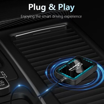 Belaidė CarPlay ir Android Auto adapterio dėžutė, dviejų branduolių CPU, 2GB RAM, USB-C jungtis, Linux OS, modelis TYKJ-0716