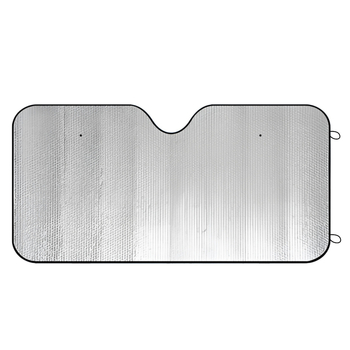 Слънцезащитна щора за предното стъкло на автомобила (алуминиева фолио, монтаж с вакуумни чашки, общо предназначение, предна част на колата, прост стил)