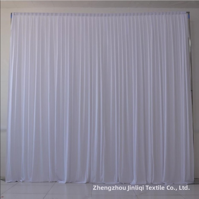 Kāzu fona aizkars, poliestera piena zīda audums, rokdarbs, skatuves aizkars